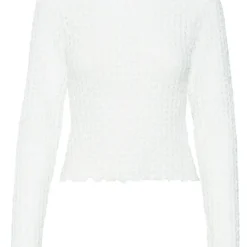 Vero ModaTop manches longues et col rond en polyester recyclé Shelby blanc Zola