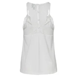Vero ModaTop Regular Fit Col en V Sans manches Longueur regular blanc