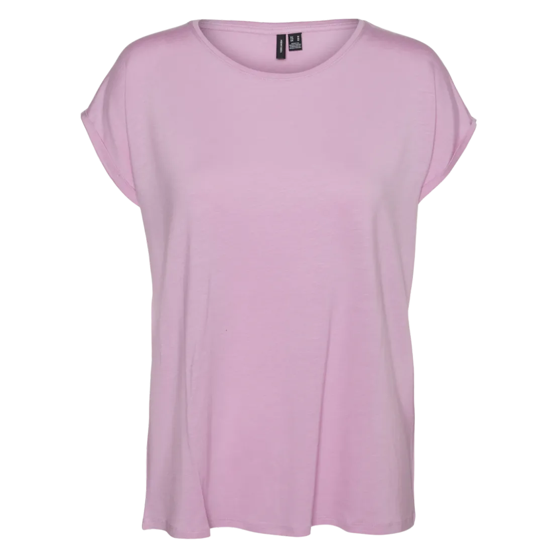 Vero ModaT-shirt longueur regular col rond épaules tombantes manches courtes violet Bree