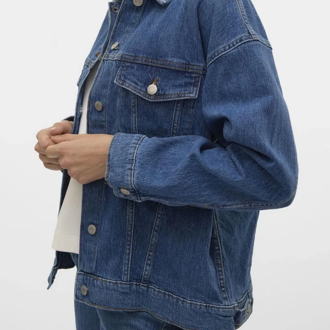 Vero ModaVeste en jean oversize Tessa bleu denim Luna