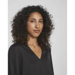 VilaBlouse manches longues noir Louise