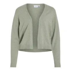 VilaCardigan court à maille en viscose Ril vert Mae