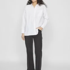 VilaChemise regular fit manches longues blanc Mina