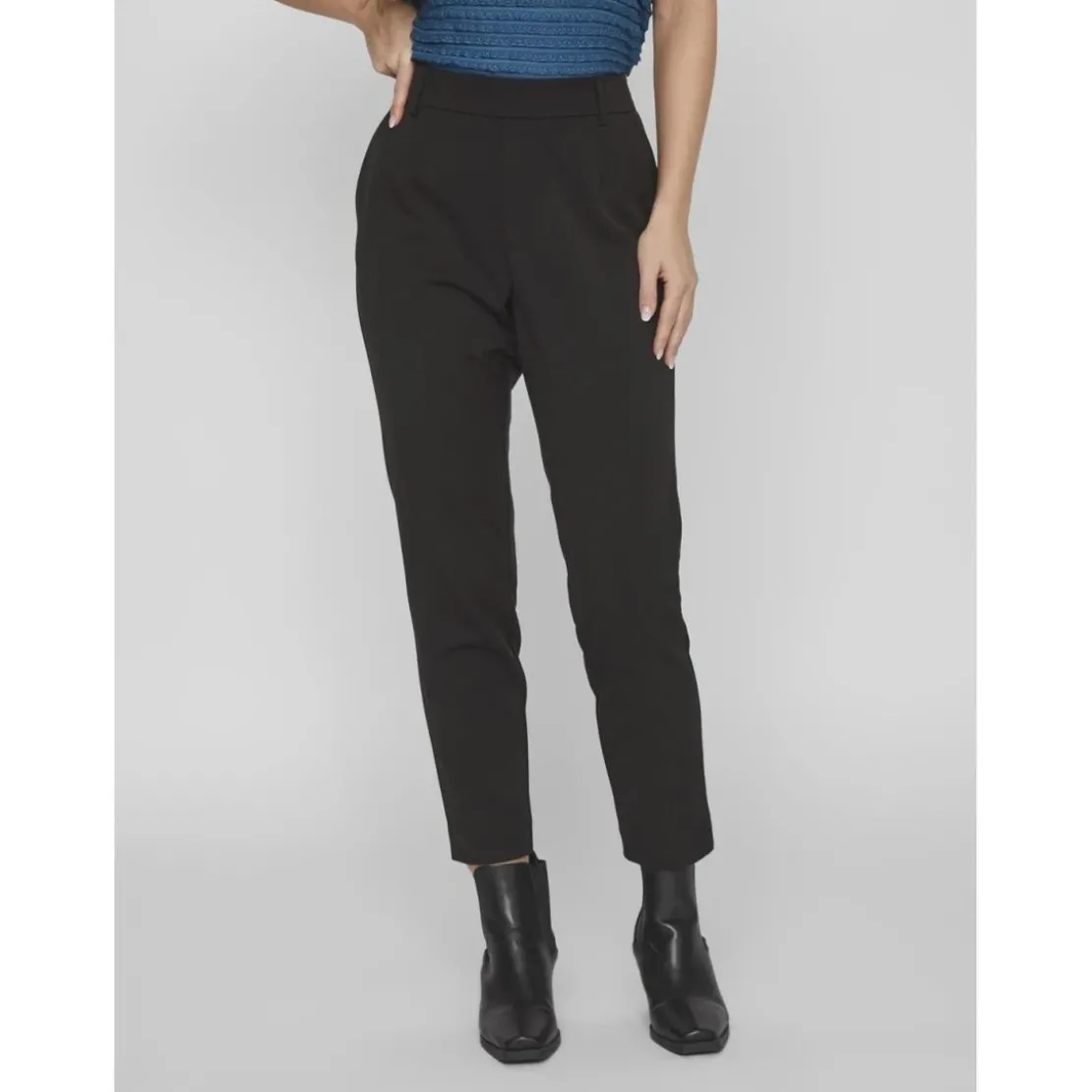 VilaPantalon slim fit noir