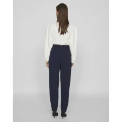 VilaPantalon taille haute Clava bleu Ruby