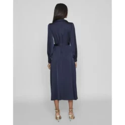 VilaRobe longue bleu foncé Blair