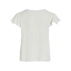 VilaTop manches courtes blanc en viscose Rae