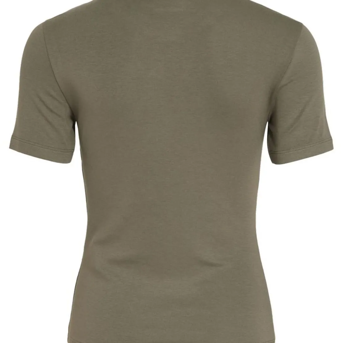 VilaT-shirt col rond manches courtes marron clair Ida