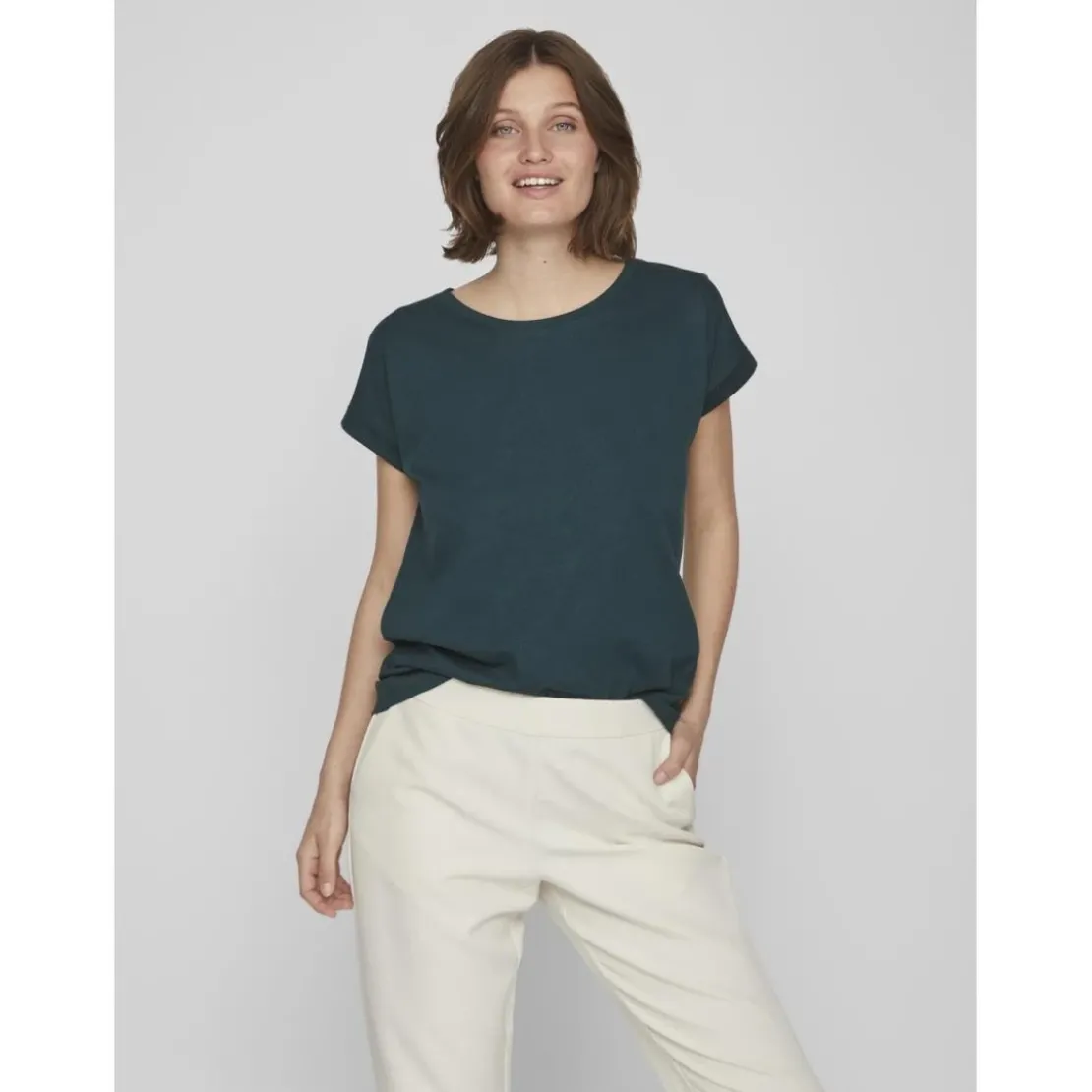 VilaT-shirt col rond turquoise Xena