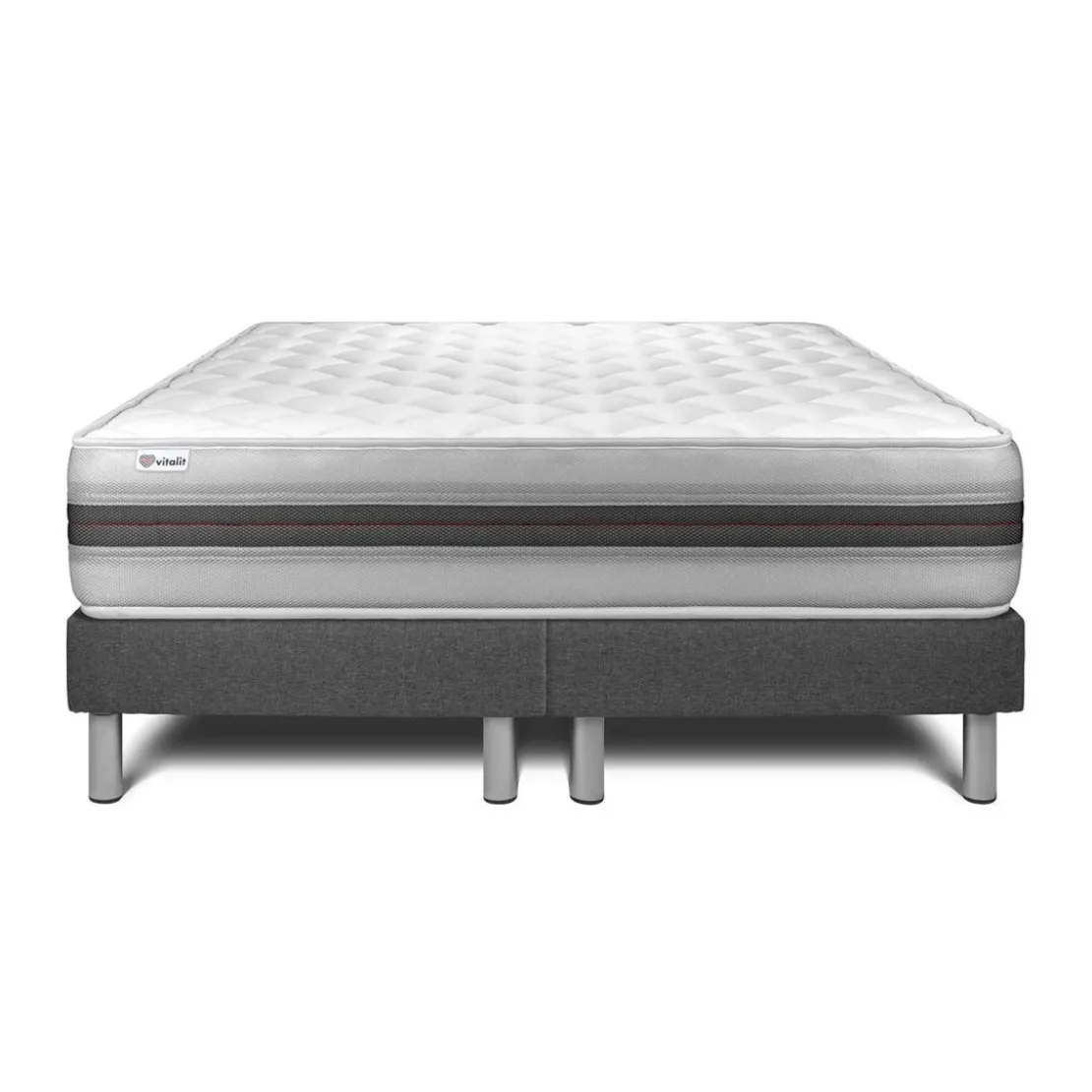 VITALITEnsemble matelas sommiers VITALMEMO BACK Blanc