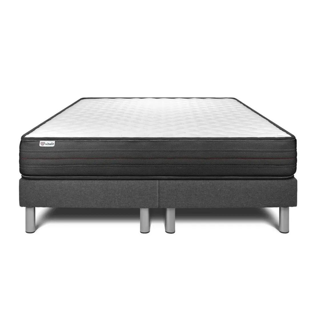 VITALITEnsembles matelas sommiers VITALPOWER gris Foncé
