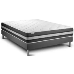VITALITEnsembles matelas sommiers gris VITALSPRING ZEN