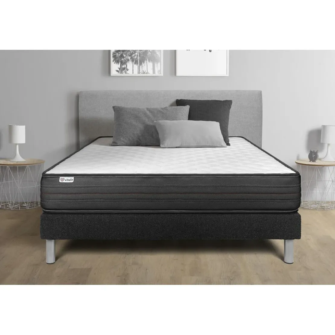 VITALITEnsembles matelas sommiers VITALPOWER noir