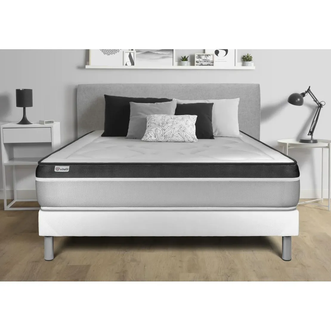 VITALITEnsemble VITAL ERGO sommier Kit blanc