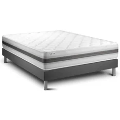 VITALITEnsemble VITALMEMO BACK sommier kit gris