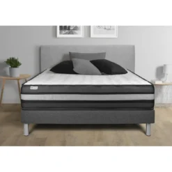 VITALITEnsemble VITALPOWER ZEN sommier Kit gris
