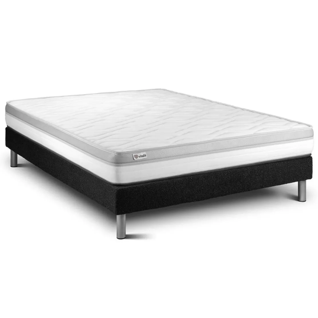 VITALITEnsemble VITAL RELAX sommier Kit noir