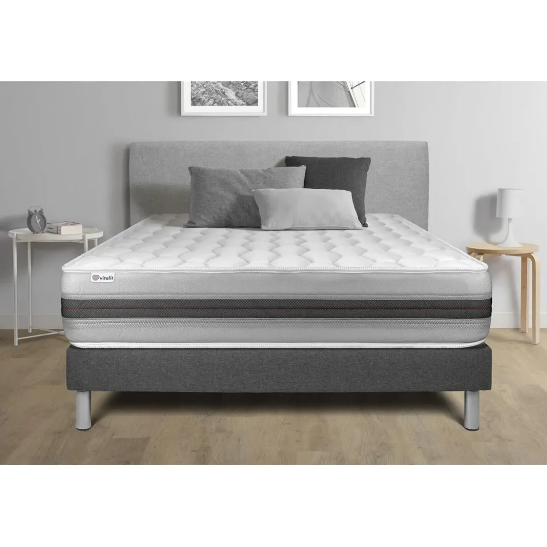 VITALITEnsemble VITALSPRING RECOVERsommier Kit gris