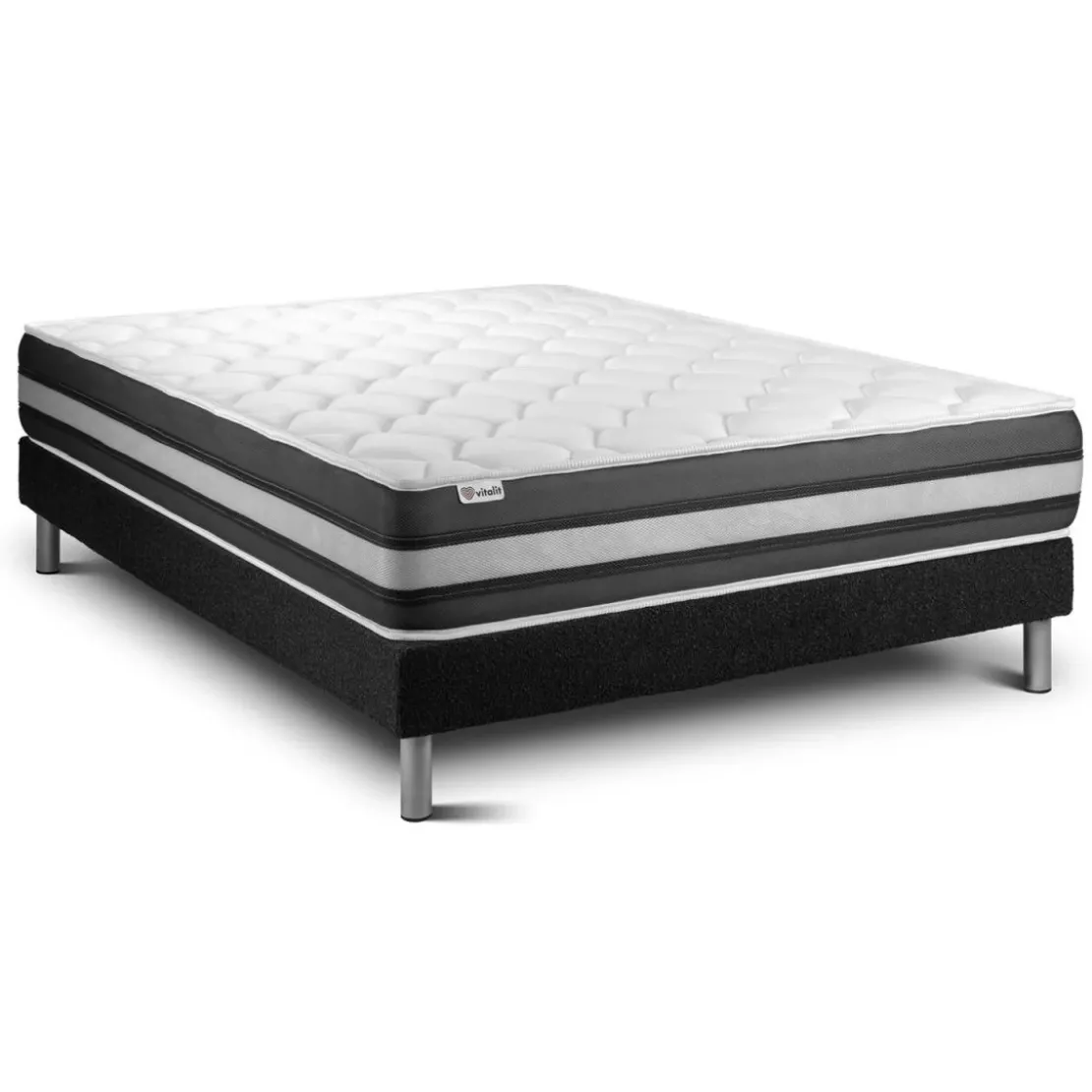 VITALITEnsemble VITALSPRING ZEN sommier Kit noir