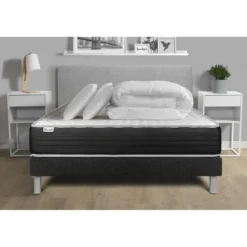 VITALITPack prêt a dormir VITALMEMO ONE sommier Kit noir