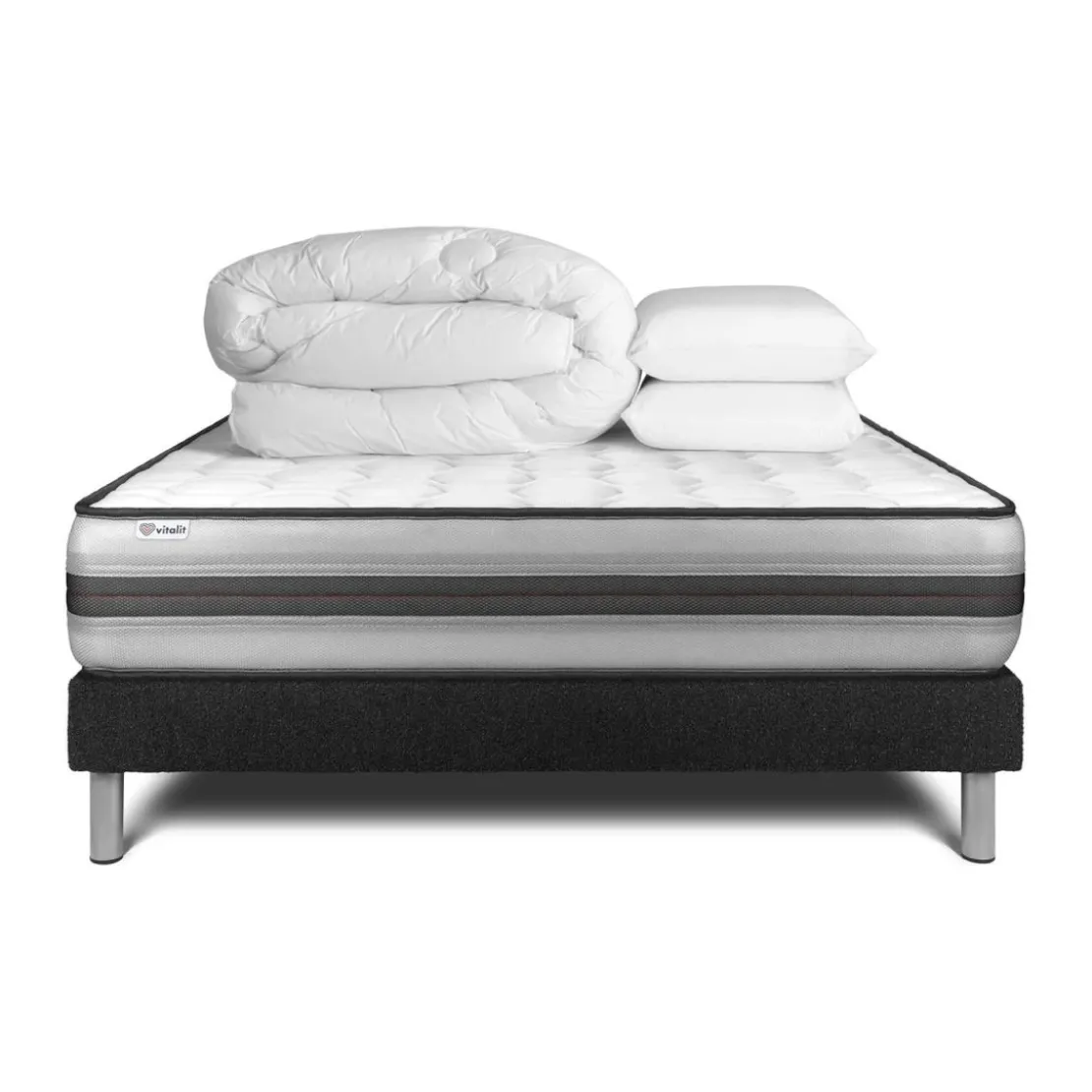 VITALITPack prêt a dormir VITALPOWER RECOVER sommier Kit noir