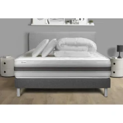 VITALITPack prêt a dormir VITALMEMO BACK sommier Kit gris