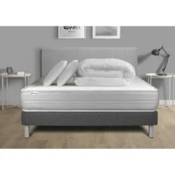 VITALITPack prêt a dormir VITALMEMO sommier Kit gris