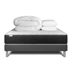 VITALITPack prêt a dormir VITALMEMO ONE sommier Kit gris