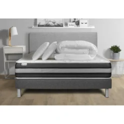VITALITPack prêt a dormir VITALSPRING ZEN sommier Kit gris