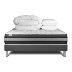 VITALITPack prêt a dormir VITALSPRING ZEN sommier Kit gris