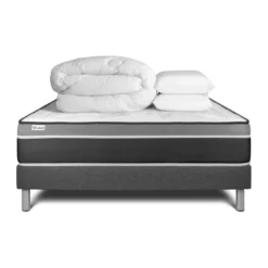 VITALITPack prêt a dormir VITAL CARE sommier Kit gris