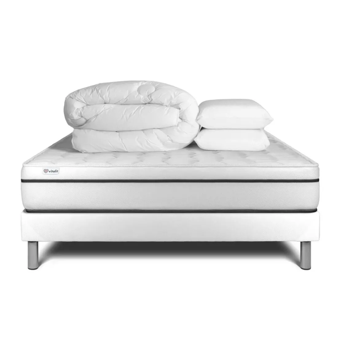 VITALITPack prêt a dormir VITAL SPA sommier Kit blanc
