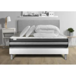 VITALITPack prêt a dormir VITALSPRING ZEN sommier Kit blanc