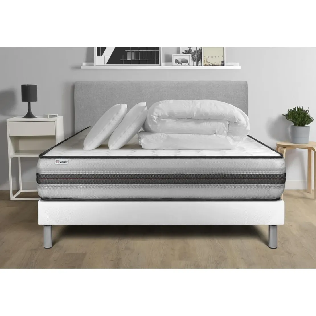 VITALITPack prêt a dormir VITALPOWER RECOVER sommier Kit blanc