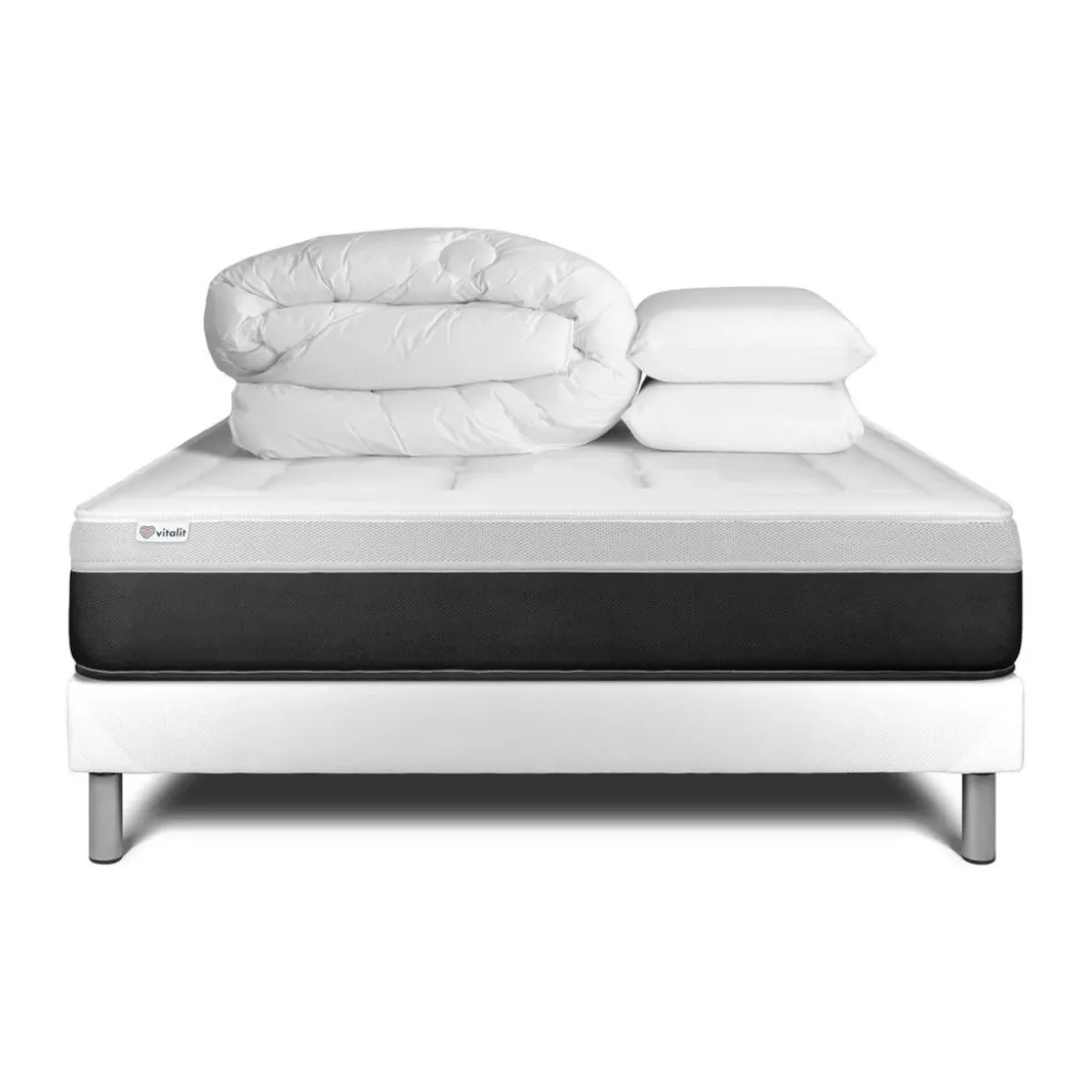 VITALITPack prêt a dormir VITAL FORM sommier Kit blanc