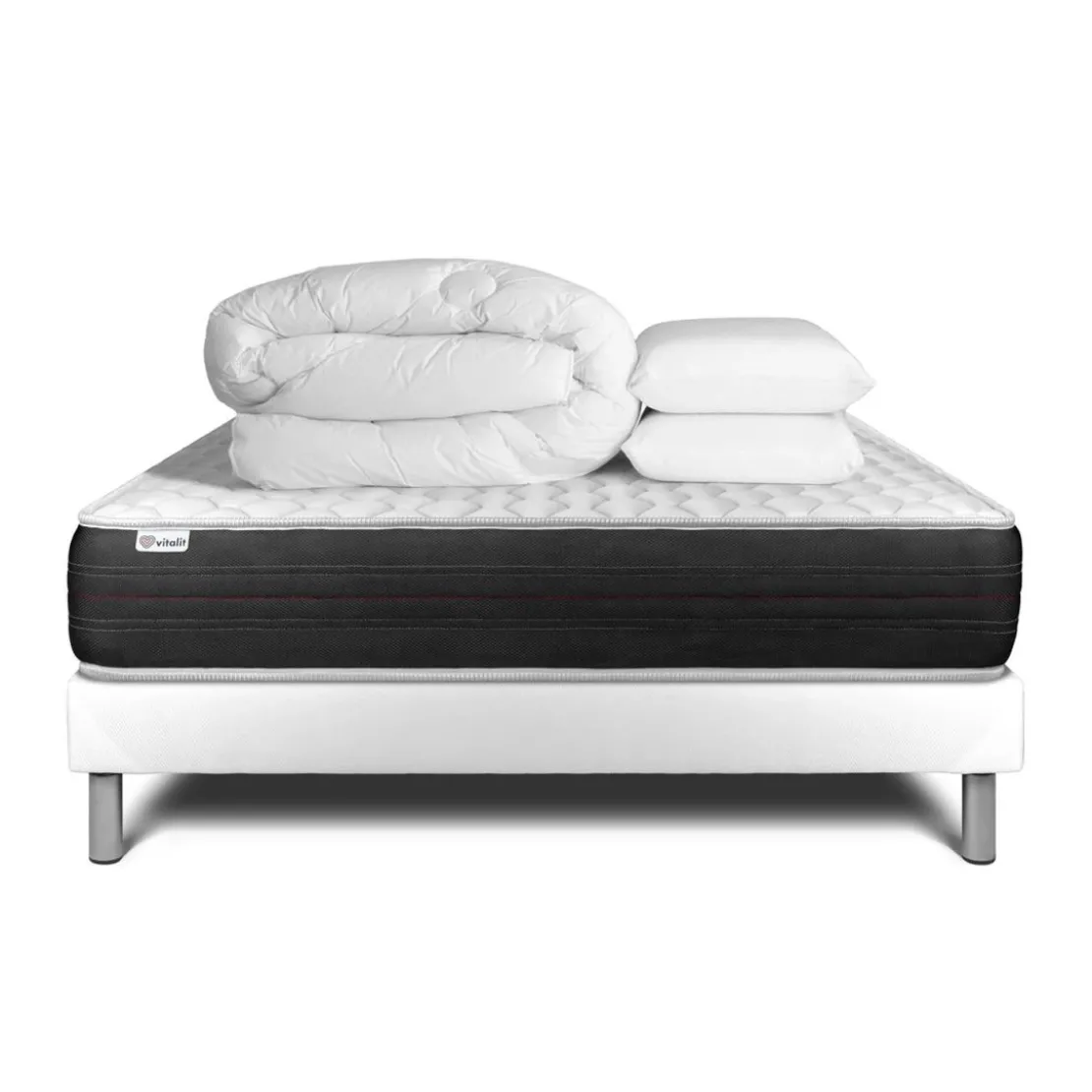 VITALITPack prêt a dormir VITALSPRING sommier Kit blanc