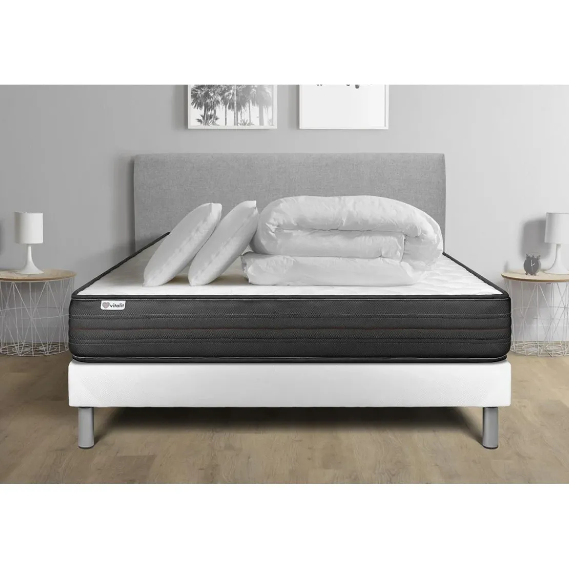 VITALITPack prêt a dormir VITALPOWER sommier Kit blanc