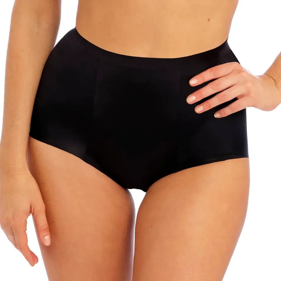 Wacoal lingerieCulotte gainante taille haute - Noire en nylon- INES SECRET