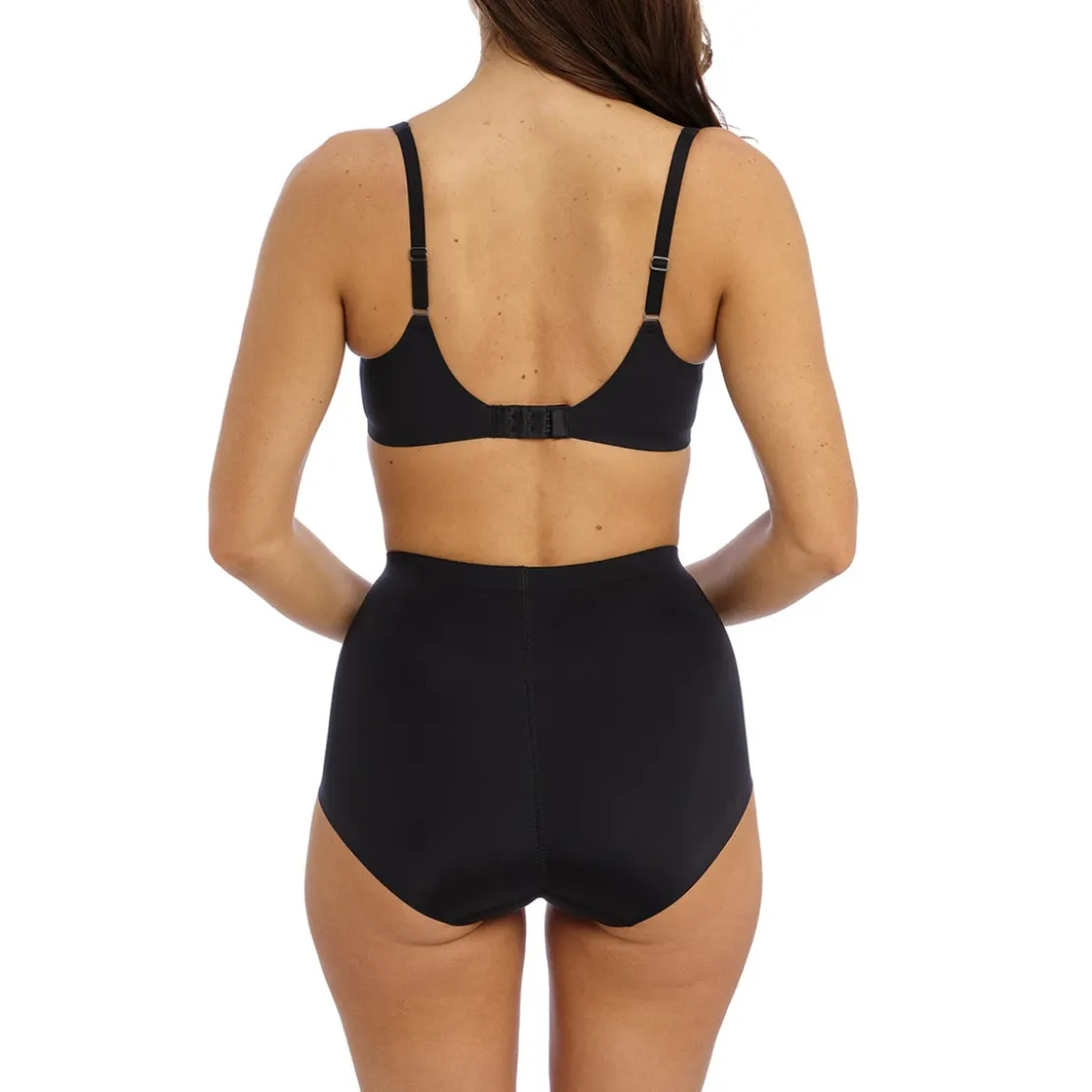 Wacoal lingerieCulotte gainante taille haute - Noire en nylon- INES SECRET