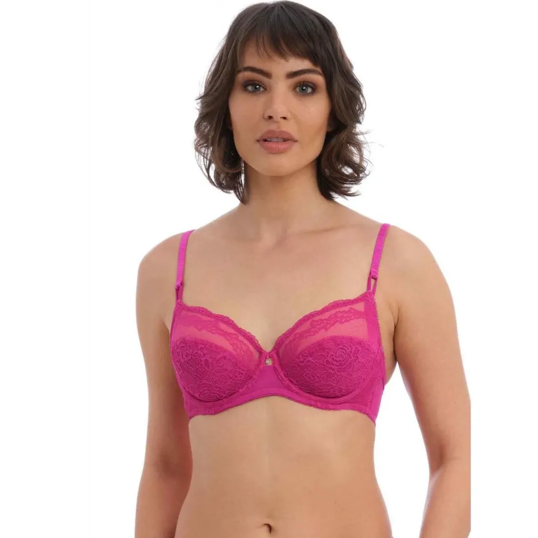 Wacoal lingerieSoutien-gorge balconnet armatures violet Wacoal lingerieen nylon- RAVISSANT
