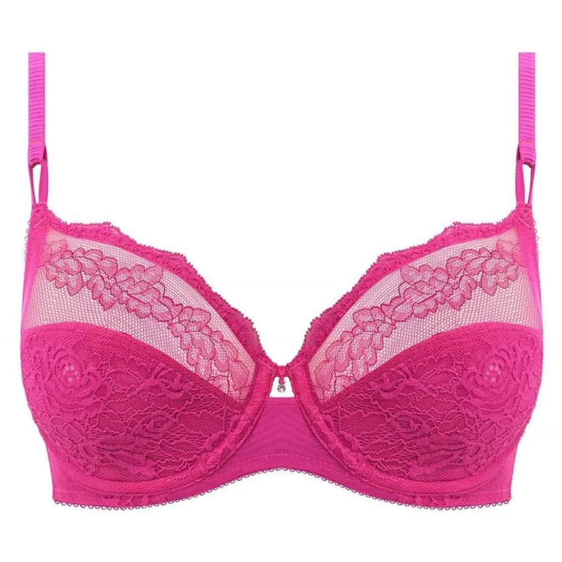 Wacoal lingerieSoutien-gorge balconnet armatures violet Wacoal lingerieen nylon- RAVISSANT