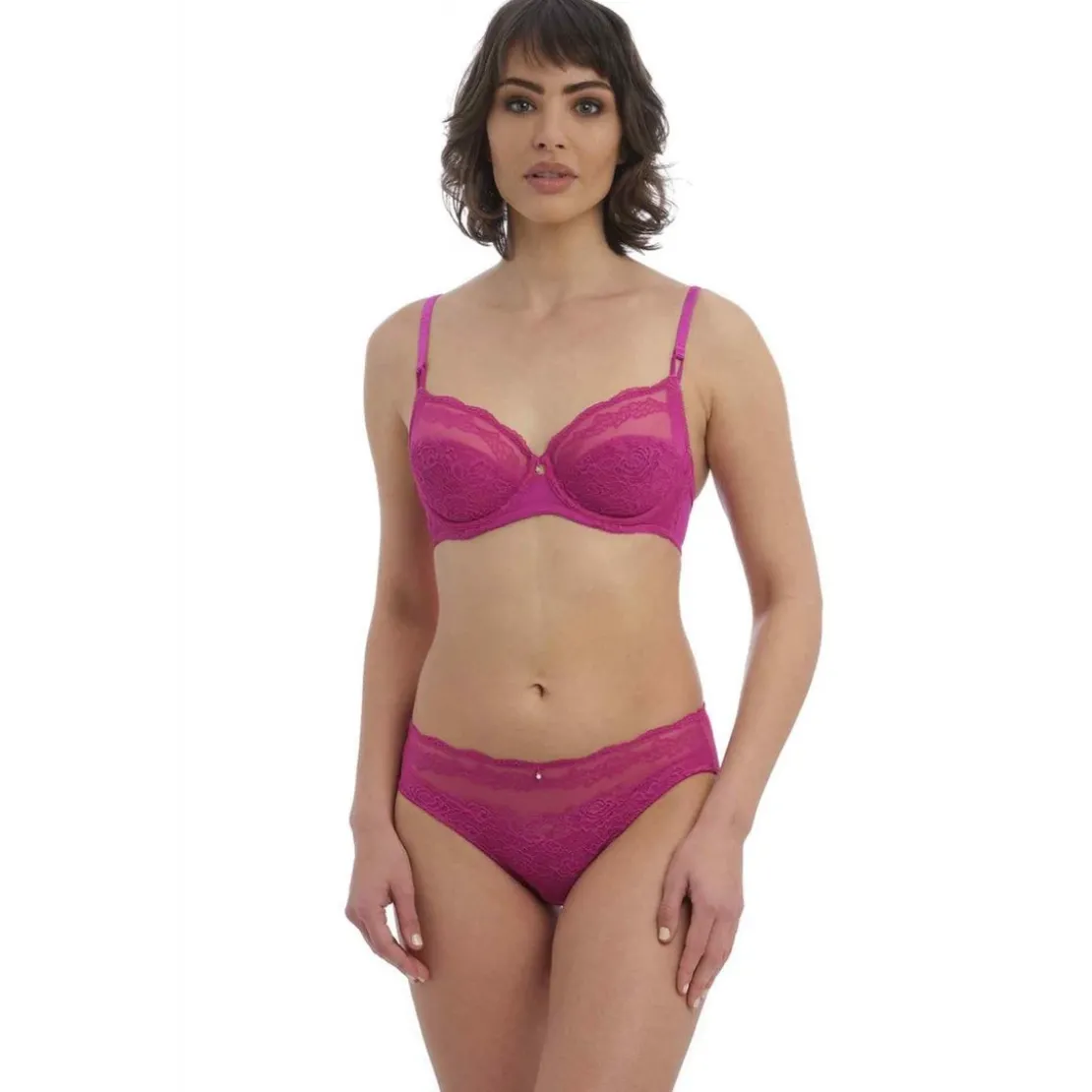 Wacoal lingerieSoutien-gorge balconnet armatures violet Wacoal lingerieen nylon- RAVISSANT