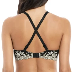 Wacoal lingerieSoutien-gorge plunge armatures noir en nylon- Embrace Lace