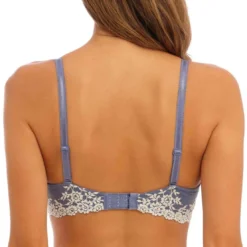 Wacoal lingerieSoutien-gorge plongeant armatures à Dentelle Florale Stretch - Bleu - Wacoal Lingerie- Embrace Lace