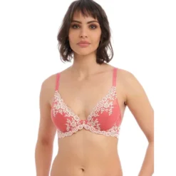 Wacoal lingerieSoutien-gorge plongeant armatures - Rose - Embrace Lace en nylon- EMBRACE LACE