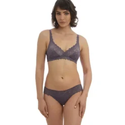 Wacoal lingerieTanga Gris Wacoal Lingerie en nylon- EGLANTINE
