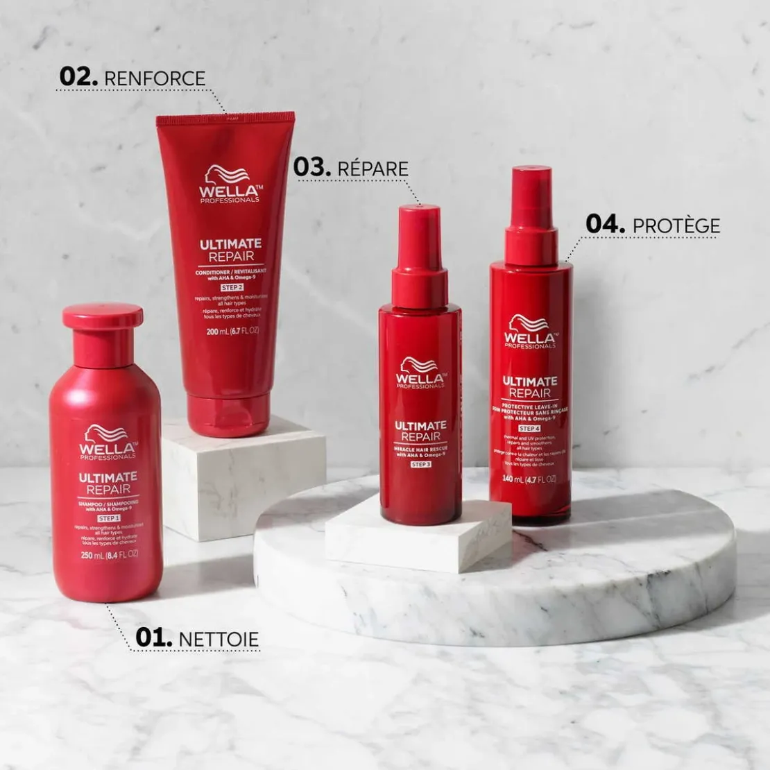 Wella CareUltimate Repair Après-shampoing Cheveux Abîmés