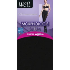 WellCollant opaque Well MORPHOLOGIE 50D chocolat marron