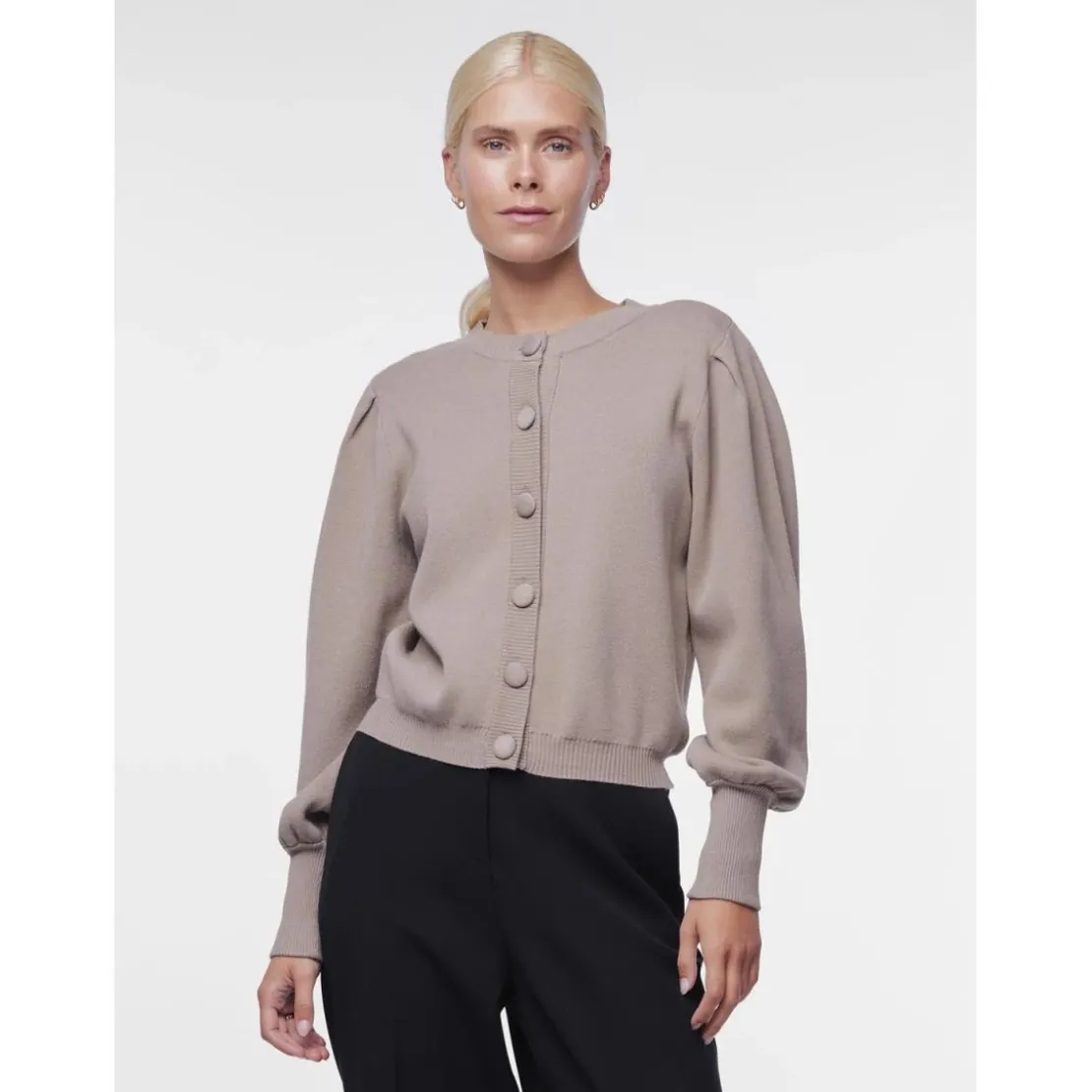 YASCardigan en maille gris Rae