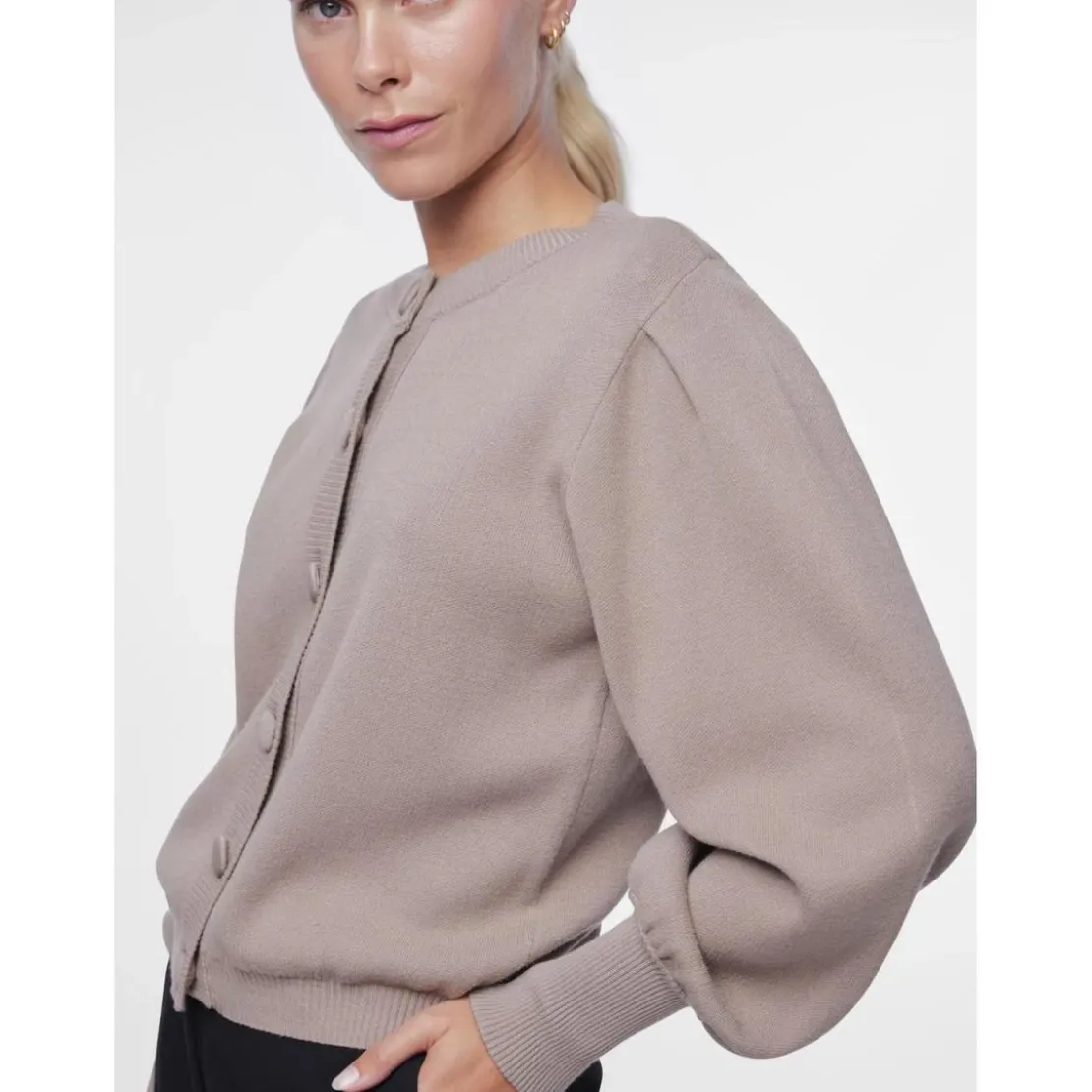 YASCardigan en maille gris Rae